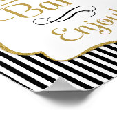 キャンディバーサインブラック金ゴールド ポスター (角)