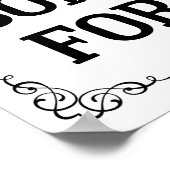 キャンディバースイートテー結婚ブルサインのブラックカラー ポスター (角)