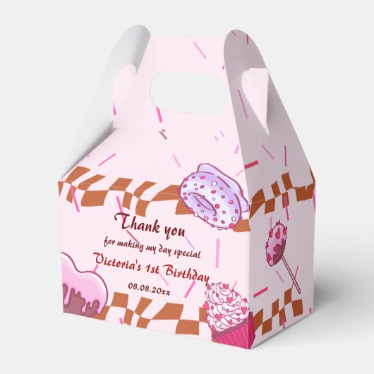 キャンディバースデーパーティースイーツキャンディ フェイバーボックス (正面サイド)