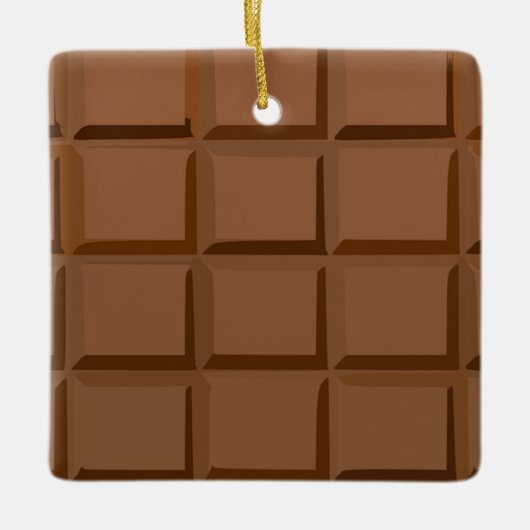 キャンディバーセラミックスクリスマススススクエアオーナメント セラミックオーナメント (正面)