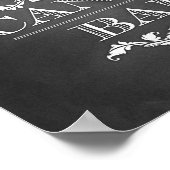 キャンディバーテーブル記号8x10 ポスター (角)