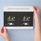 キャンディバーラッパーハッピーバースデーキッズドッグパーティー チラシ (手)