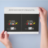 キャンディバーラッパーハッピーバースデーキッズミュージックパーティー チラシ (手)