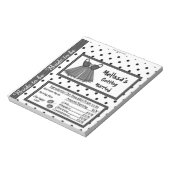 キャンディバーラッパーブライダルシャワーパーティーの好意 ノートパッド (回転)