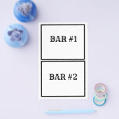 キャンディバーラッパー用5.5インチx 8.5インチフライヤー チラシ (シングル)