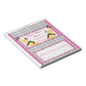 キャンディバーラッパー誕生日ダンスパーティーの好意 ノートパッド (アングル)