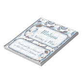 キャンディバーラッパ赤ちゃんシャワーブルーボーイパーティーのお願い ノートパッド (回転)