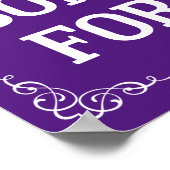 キャンディバー甘いテーブル結婚の看板 ポスター (角)