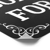 キャンディバー甘いテーブル結婚の看板 ポスター (角)