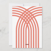 キャンディパステルストライプピンクのレインボー1写真クリスマス シーズンカード (裏面)