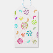 キャンディパターン(の模様が)あるパーティーギフトラベル ギフトタグ (裏面)