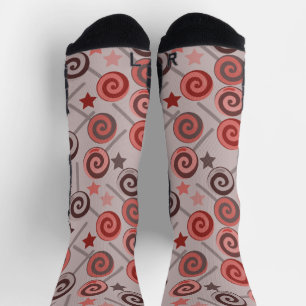 キャンディパターン  ロリーズパターン  棒つきキャンデー18ケース ソックス