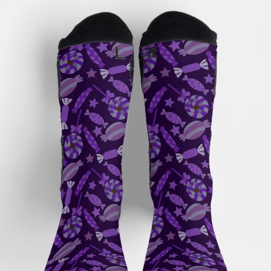 キャンディパターン |ロリーズパターン |棒つきキャンデー20ショー ソックス (上部)