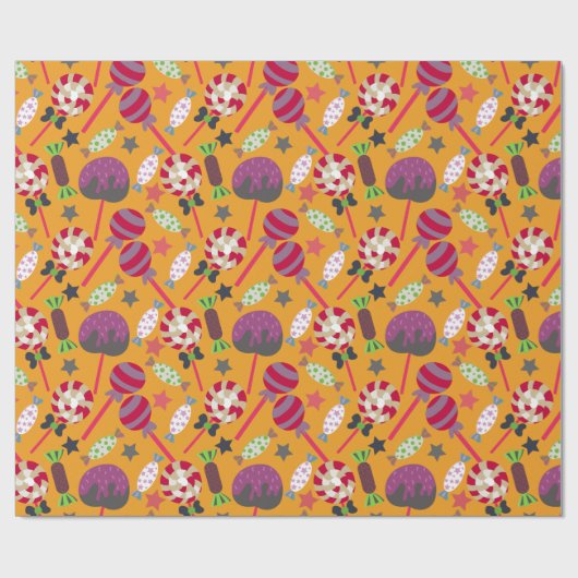 キャンディパターン |ロリーズパターン |棒つきキャンデー23 ラッピングペーパー (フラット)