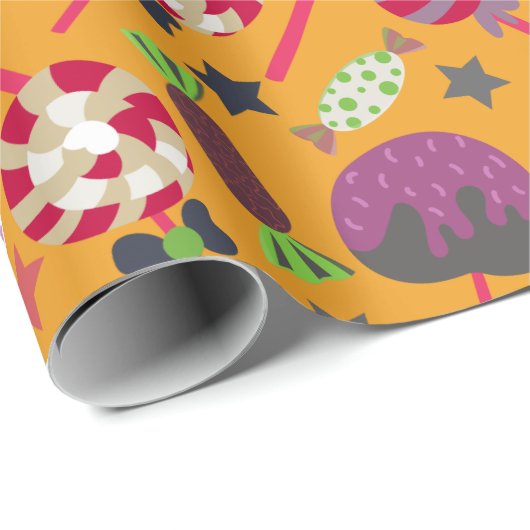 キャンディパターン |ロリーズパターン |棒つきキャンデー23 ラッピングペーパー (ロールコーナー)