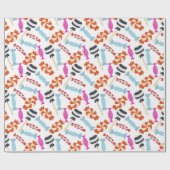 キャンディパターン |ロリーズパターン |棒つきキャンデー35 ラッピングペーパー (フラット)