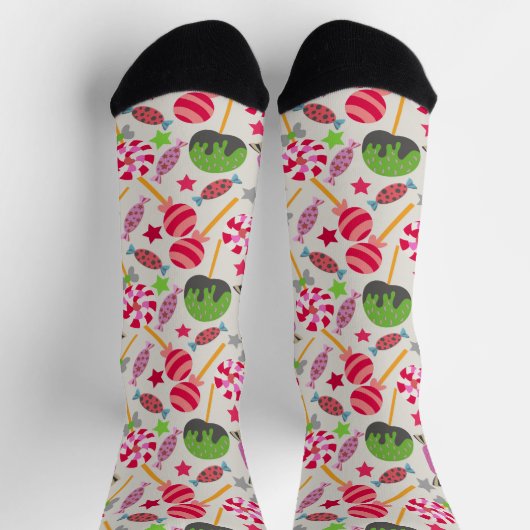 キャンディパターン |ロリーズパターン |棒つきキャンデー38注 ソックス (上部)