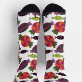 キャンディパターン |ロリーズパターン |棒つきキャンデー51 Thro ソックス (上部)