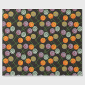 キャンディパターン |ロリーズパターン |棒つきキャンデー52 ラッピングペーパー (フラット)