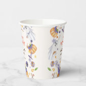 キャンディパンプキン幽霊ハロウィーンベビーウェルカムサイン 紙コップ (左)