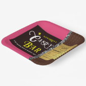 キャンディパーソナライズされたバーゴールデンチケットパーティー ペーパープレート (傾斜あり)