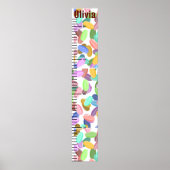 キャンディパーソナライズされたプリントかわいいベビー成長図 ポスター (正面)