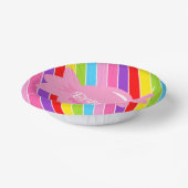キャンディパーソナライズされたレインボー紙ボウル ペーパーボウル (傾斜あり)