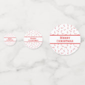 キャンディパーソナライズされたー・ケーン・クリスマス コンフェッティ (正面)