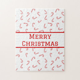 キャンディパーソナライズされたー・ケーン・クリスマス ジグソーパズル