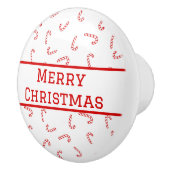 キャンディパーソナライズされたー・ケーン・クリスマス セラミックノブ (右)