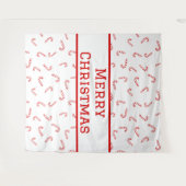 キャンディパーソナライズされたー・ケーン・クリスマス タペストリー (正面(横))