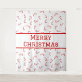 キャンディパーソナライズされたー・ケーン・クリスマス タペストリー (正面)