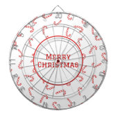 キャンディパーソナライズされたー・ケーン・クリスマス ダーツボード (正面)