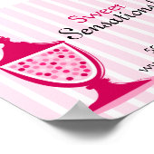 キャンディビュッフェとデザートテーブル ポスター (角)