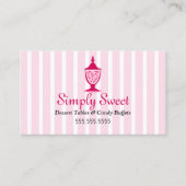 キャンディビュッフェとデザートテーブル 名刺 (正面)