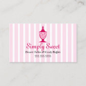 キャンディビュッフェとデザートテーブル 名刺 (正面)