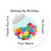 キャンディビュッフェグムボール瓶シール