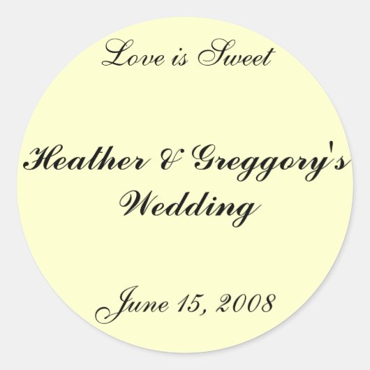 キャンディビュッフェステッカー ラウンドシール (正面)