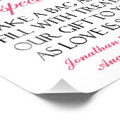 キャンディビュッフェピンク結婚の看板へようこそ フォトプリント            (角)