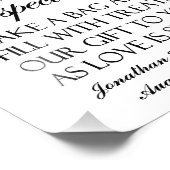 キャンディビュッフェ結婚のサインブラックへようこそ フォトプリント            (角)