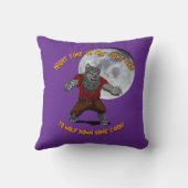 キャンディピローを下に狼 クッション (裏面)