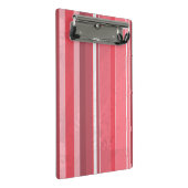 キャンディピンクストライプ色 ミニクリップボード (アングル)