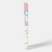 キャンディピンクプレイドチェックドットスクライブズおもしろいパターン Case-Mate iPhoneケース (裏面 / 左)