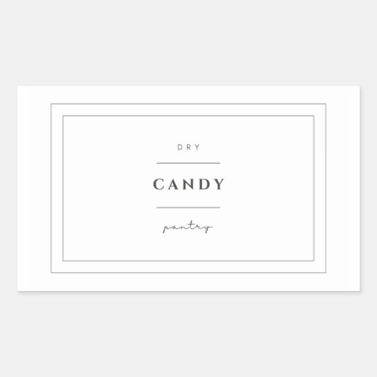 キャンディフードラベルシール 長方形シール (正面)