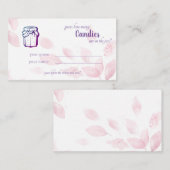 キャンディブライダルシャワーゲームカードの数 プレイスカード (正面/裏面)