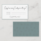 キャンディブライダルシャワーゲームカードの数 プレイスカード (正面/裏面)