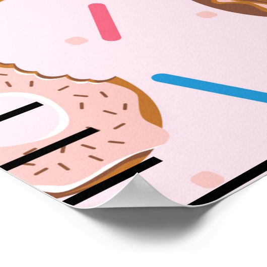 キャンディプリントかわいいベビー成長図 ポスター (角)