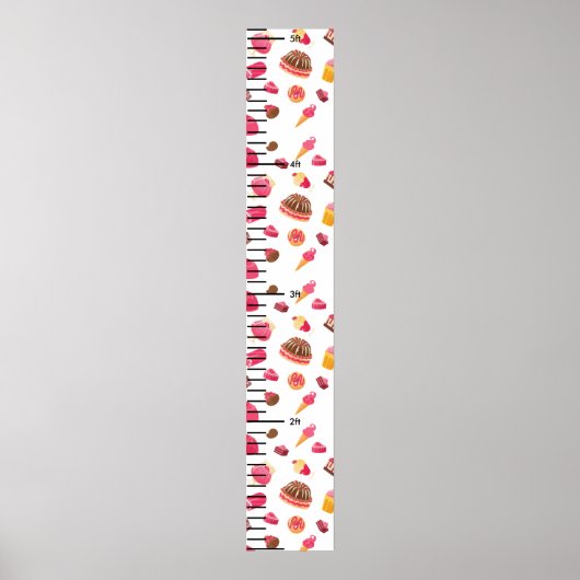 キャンディプリントかわいいベビー成長図 ポスター (正面)