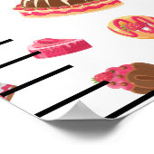 キャンディプリントかわいいベビー成長図 ポスター (角)