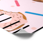 キャンディプリントかわいいベビー成長図 ポスター (角)